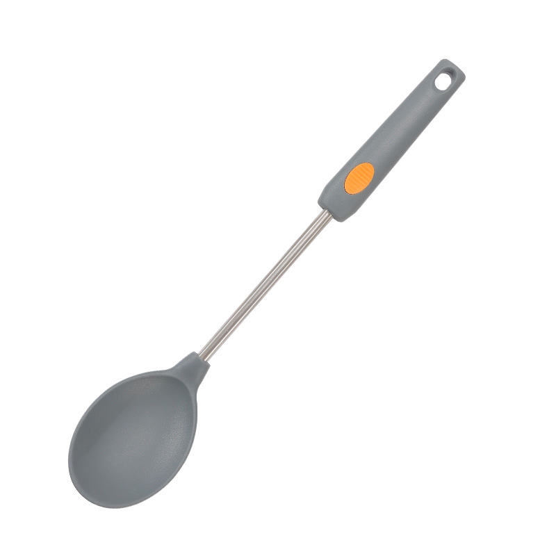Silicone Pasta Server Kitchen Utensil Kitchen Accessories Silicone Stainless Steel Spaghetti Strainer Server Fork Spoon